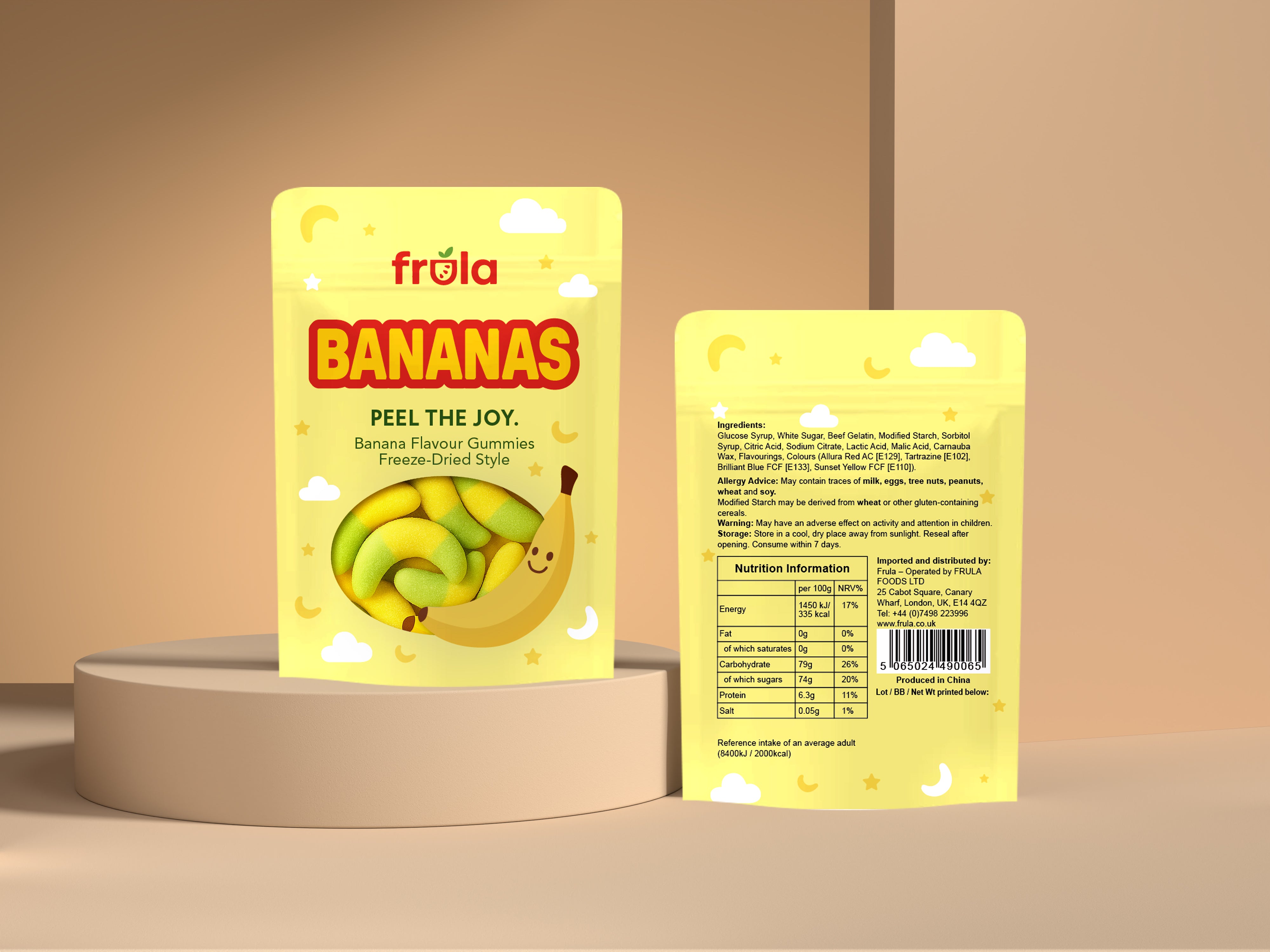 BANANAS - Banana Flavour Gummies (Freeze-Dried Style)