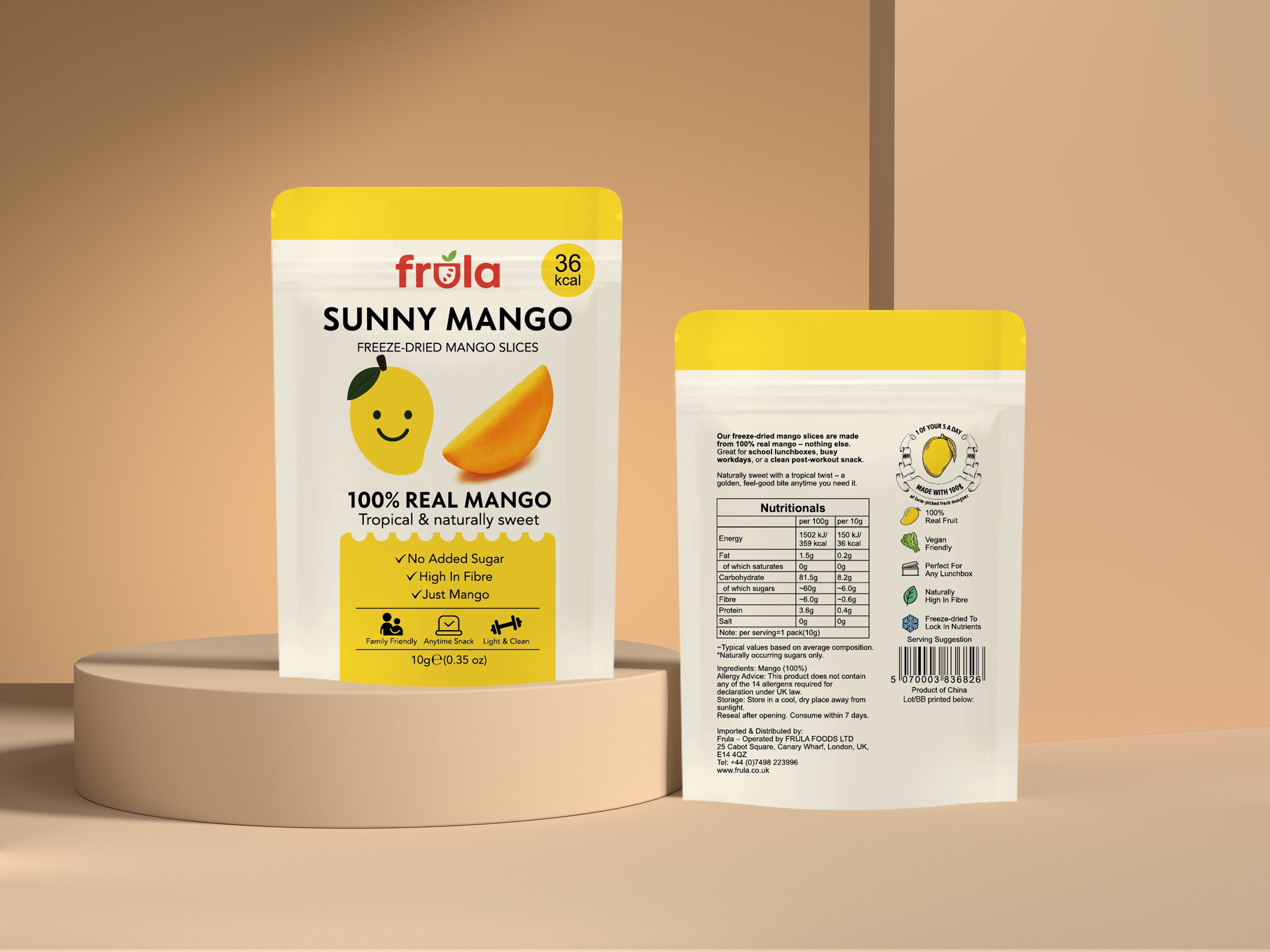 SUNNY MANGO - FREEZE DRIED MANGO SLICES