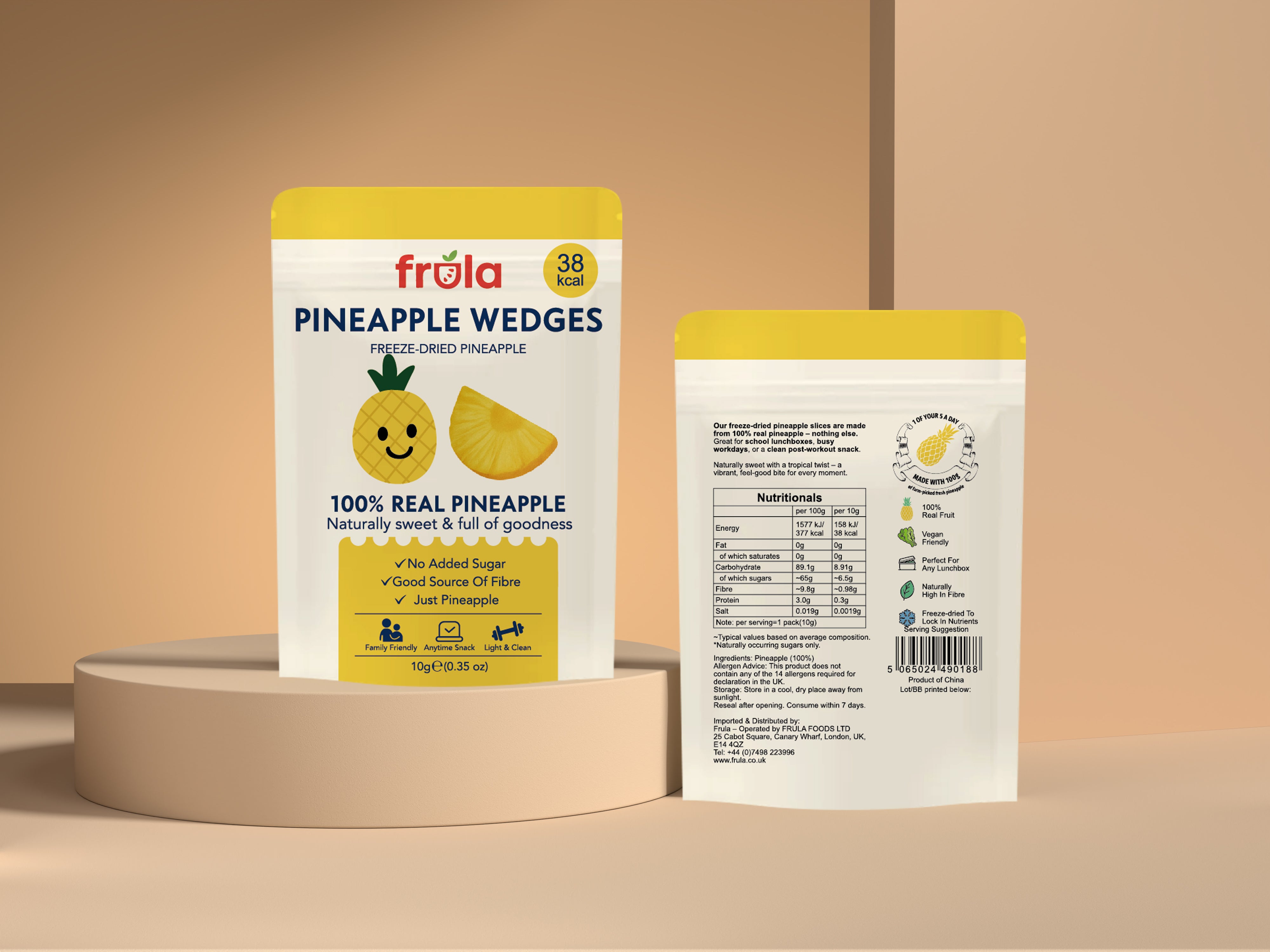 PINEAPPLE WEDGES - FREEZE DRIED PINEAPPLE