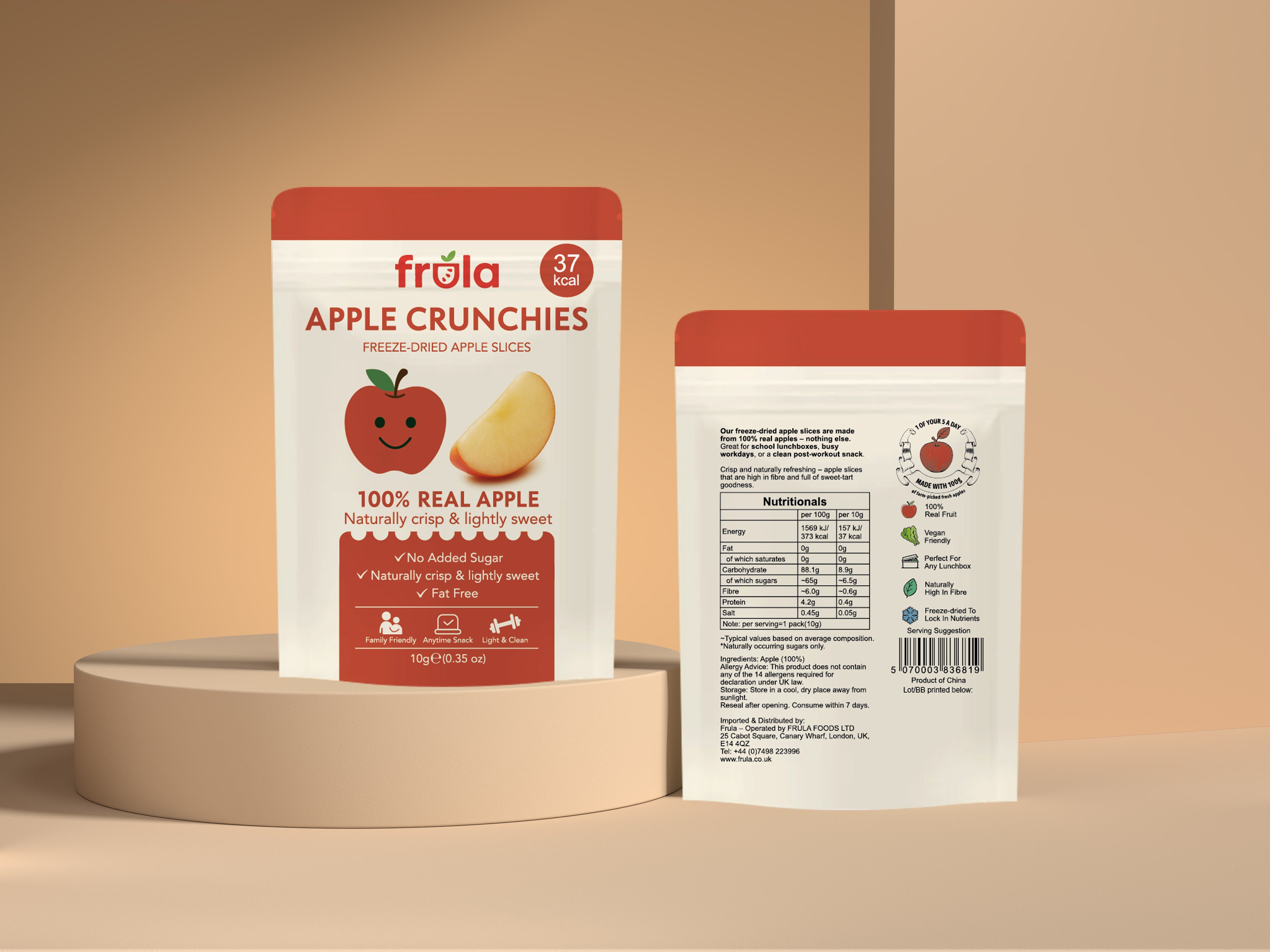 APPLE CRUNCHIES - FREEZE DRIED APPLE SLICES